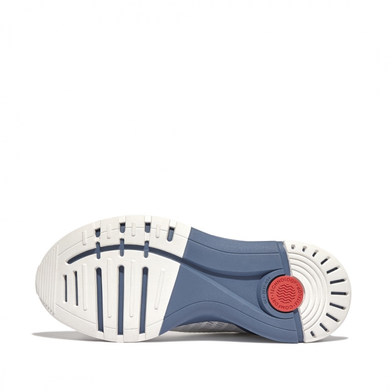 Fitflop Vitamin Ffx Knit Sports Women's Sneakers Blue | IE-NFHB-16732