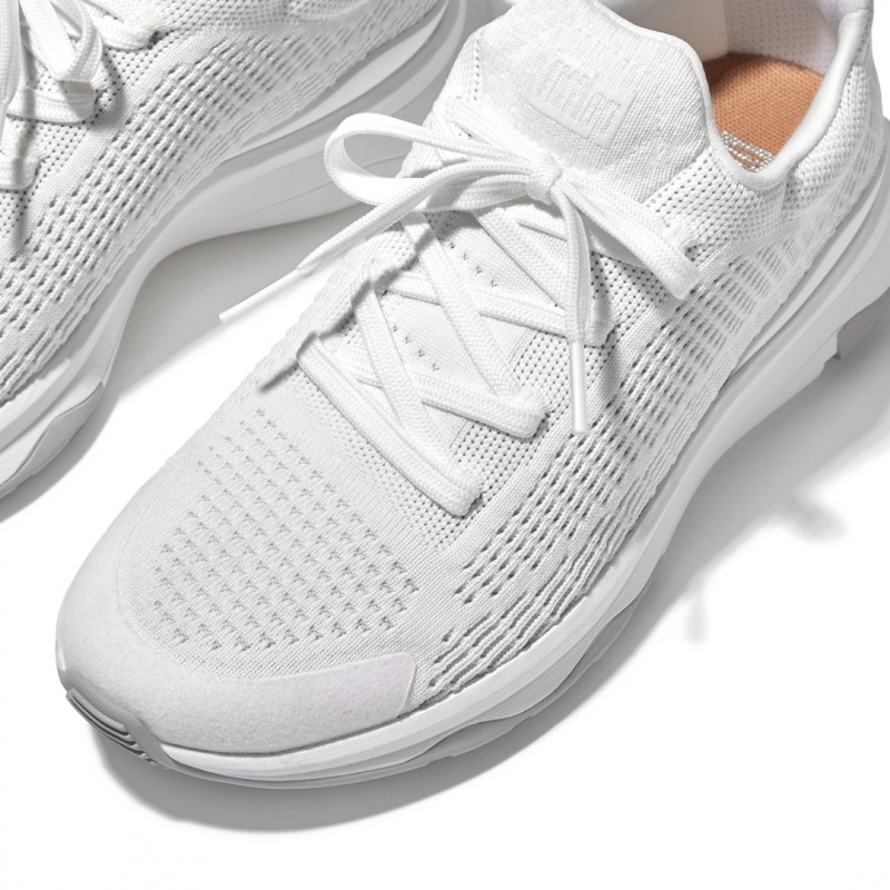 Fitflop Vitamin Ffx Knit Sports Women's Sneakers White | IE-XZDM-54298