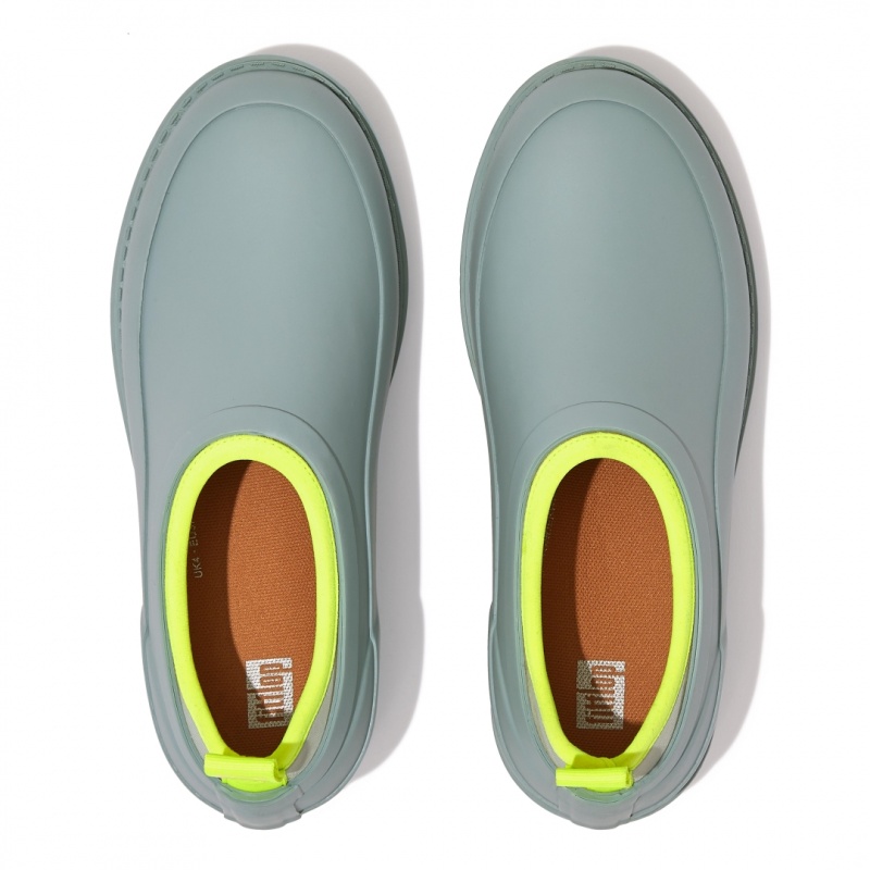 Fitflop Wonderclog Neon Pop Waterproof Women's Clogs Blue | IE-BLNS-81962