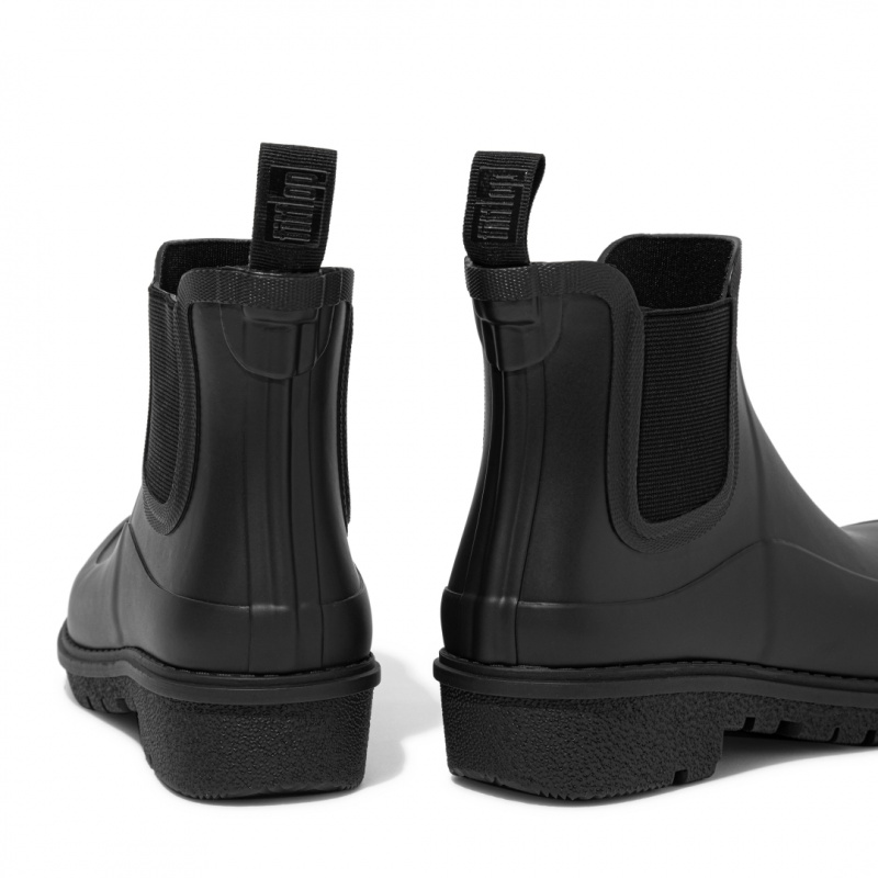 Fitflop Wonderwelly Chelsea Women's Rain Boots Black | IE-DEMG-87132