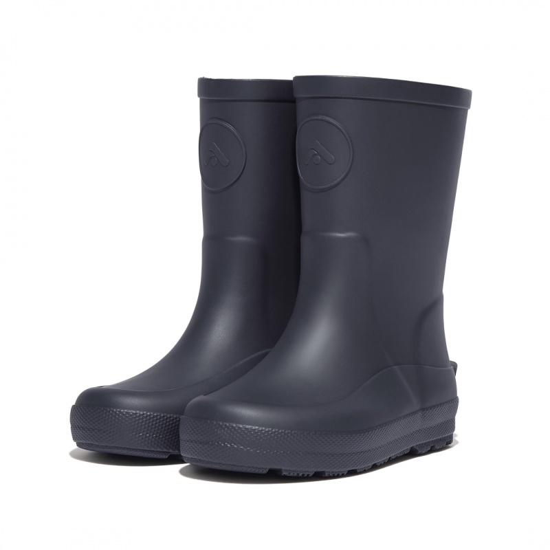 Fitflop Wonderwelly Natural Rubber Mix Kids'' Rain Boots Navy | IE-RLTC-63751