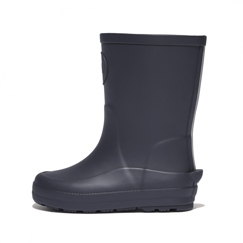 Fitflop Wonderwelly Natural Rubber Mix Kids\'\' Rain Boots Navy | IE-RLTC-63751