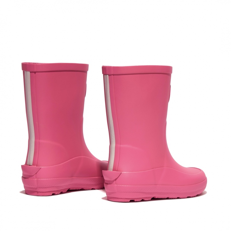 Fitflop Wonderwelly Natural Rubber Mix Kids'' Rain Boots Pink | IE-QPAO-43568