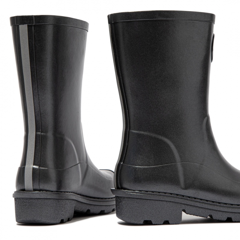 Fitflop Wonderwelly Welly Kids'' Rubber Boots Black | IE-RXMD-92473