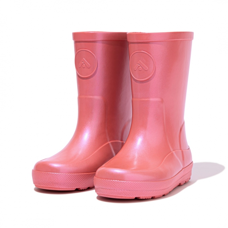 Fitflop Wonderwelly Welly Kids'' Rubber Boots Pink | IE-GFBO-46053