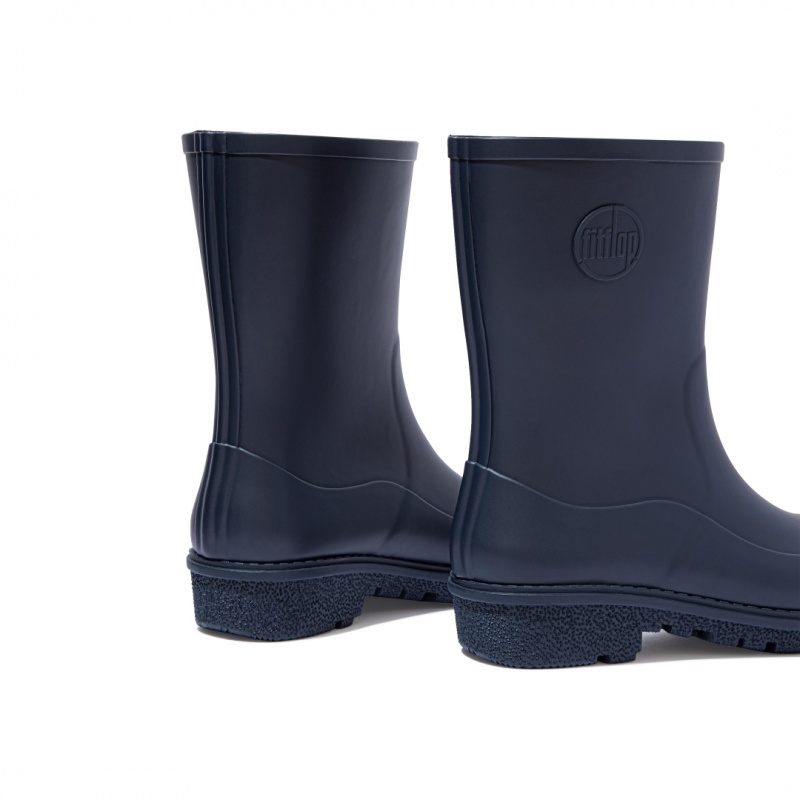 Fitflop Wonderwelly Women's Rain Boots Navy | IE-MTOR-20517