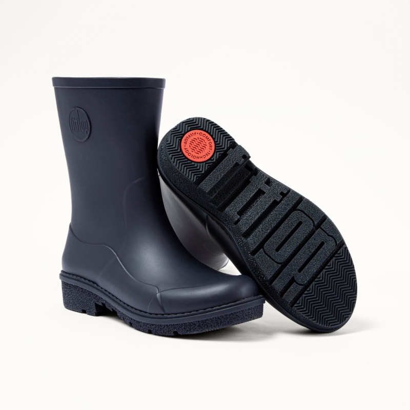 Fitflop Wonderwelly Women's Rain Boots Navy | IE-MTOR-20517