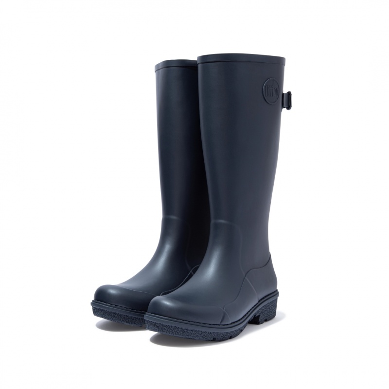 Fitflop Wonderwelly Women's Rubber Boots Navy | IE-BKVO-46715