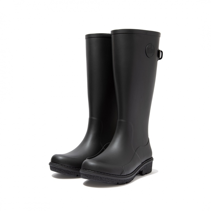 Fitflop Wonderwelly Women's Rubber Boots Black | IE-TRKO-08145